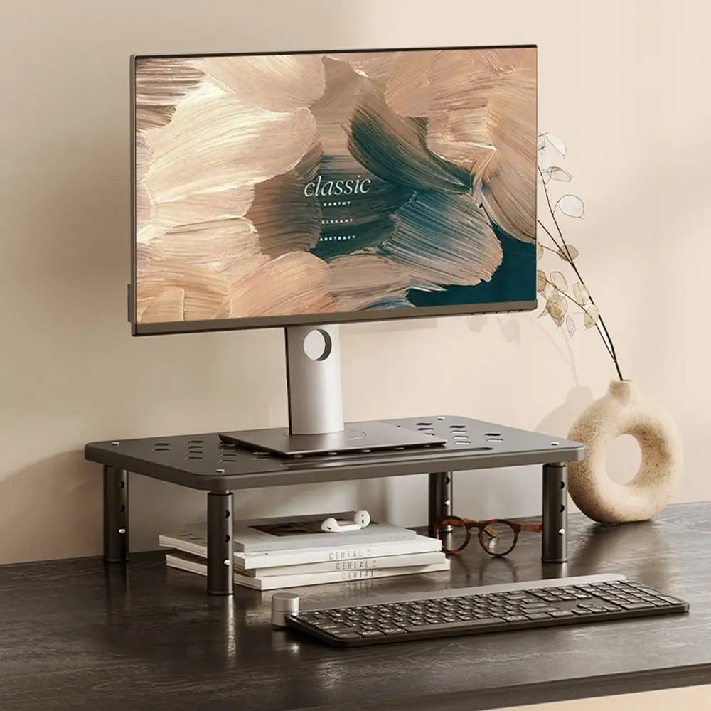 Monitor Riser with Storage Drawer