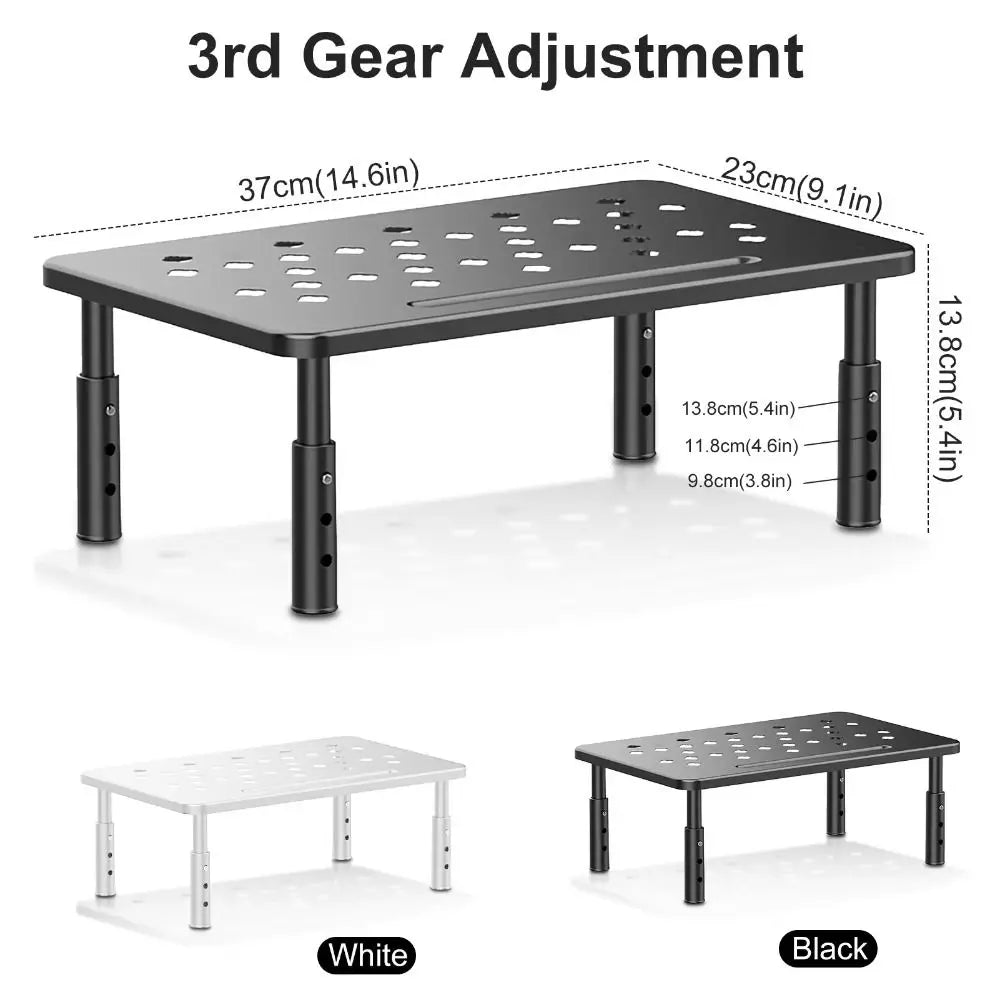 Monitor Riser with Storage Drawer