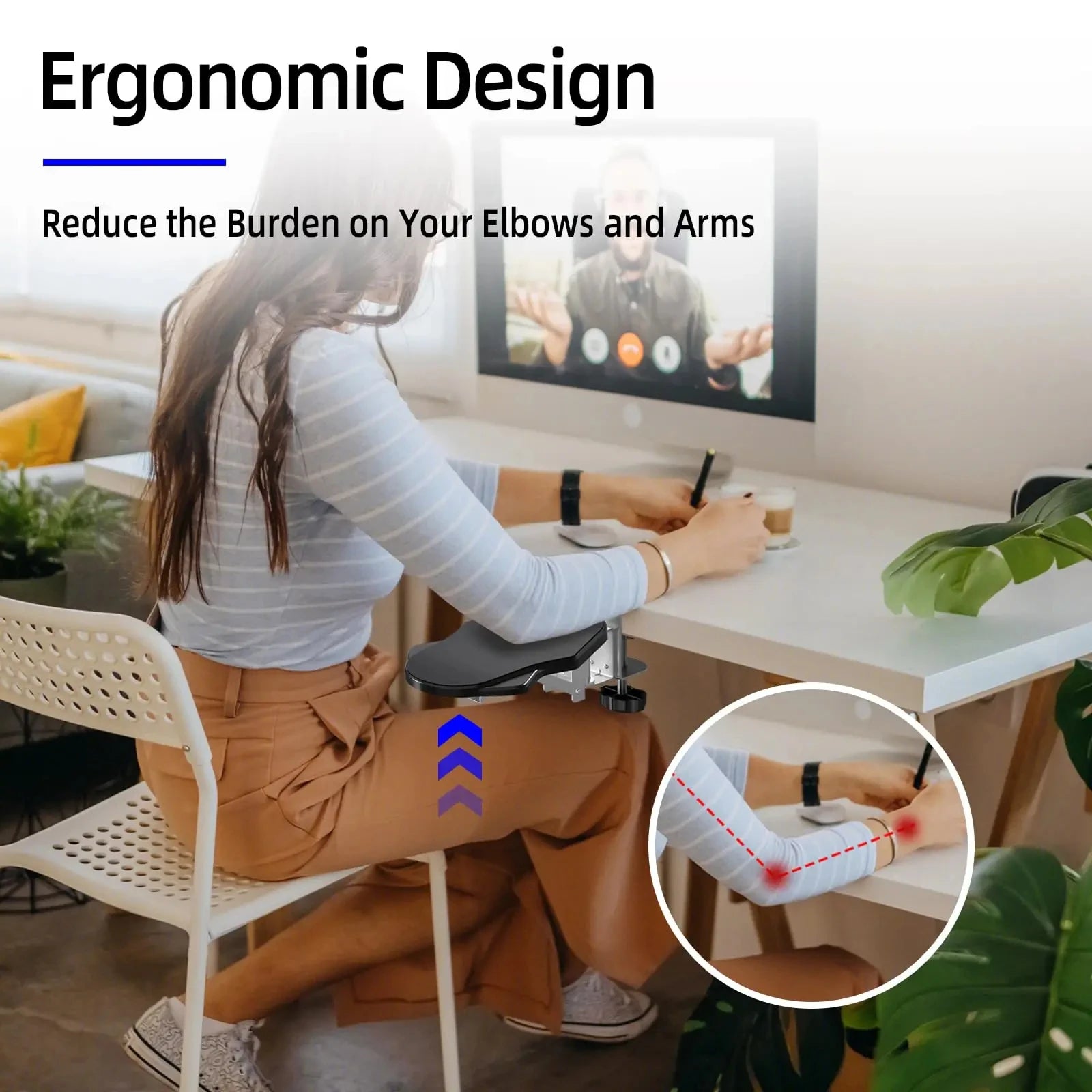 Adjustable Ergonomic Desk Arm Rest