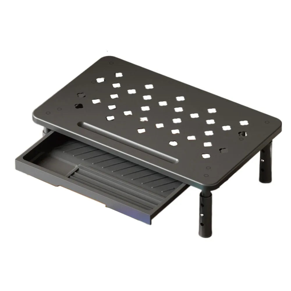 Monitor Riser with Storage Drawer